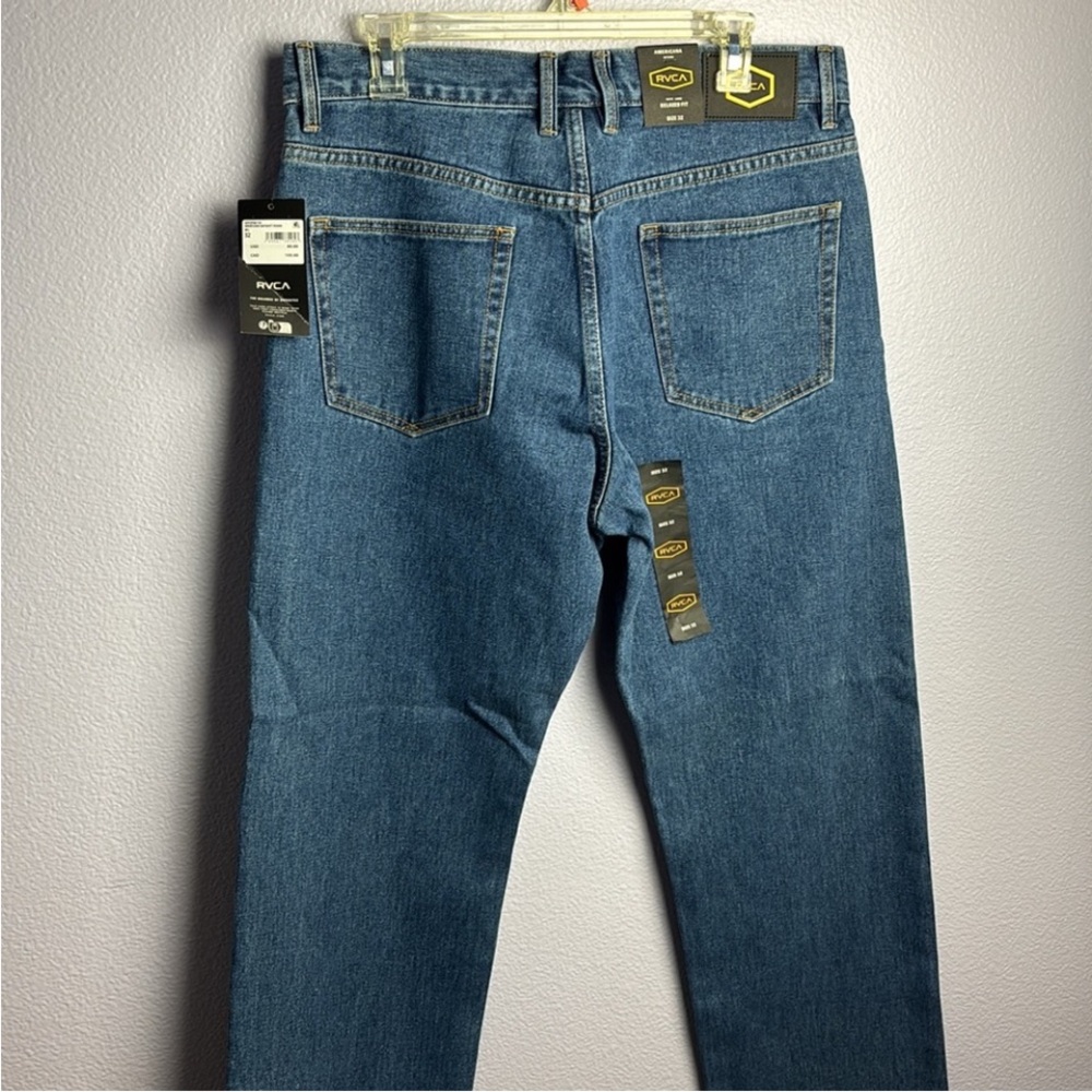 RVCA Blue Relaxed Jeans with Classic Denim Styling